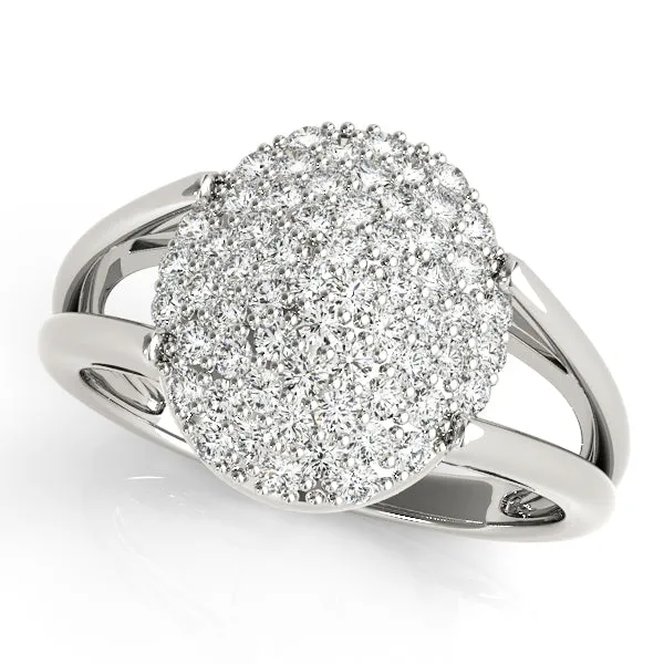 14K Cluster Dome Ring