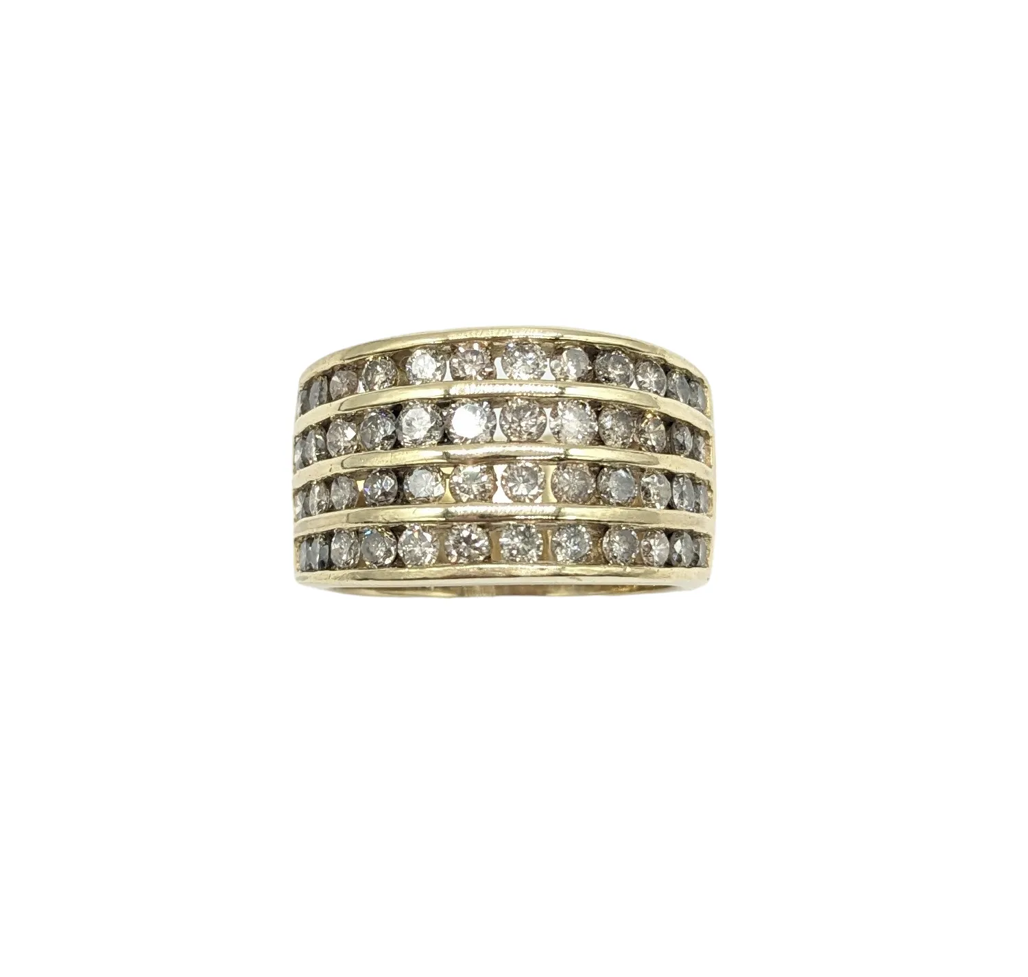 1.50 Carat 4 Row Diamond Band