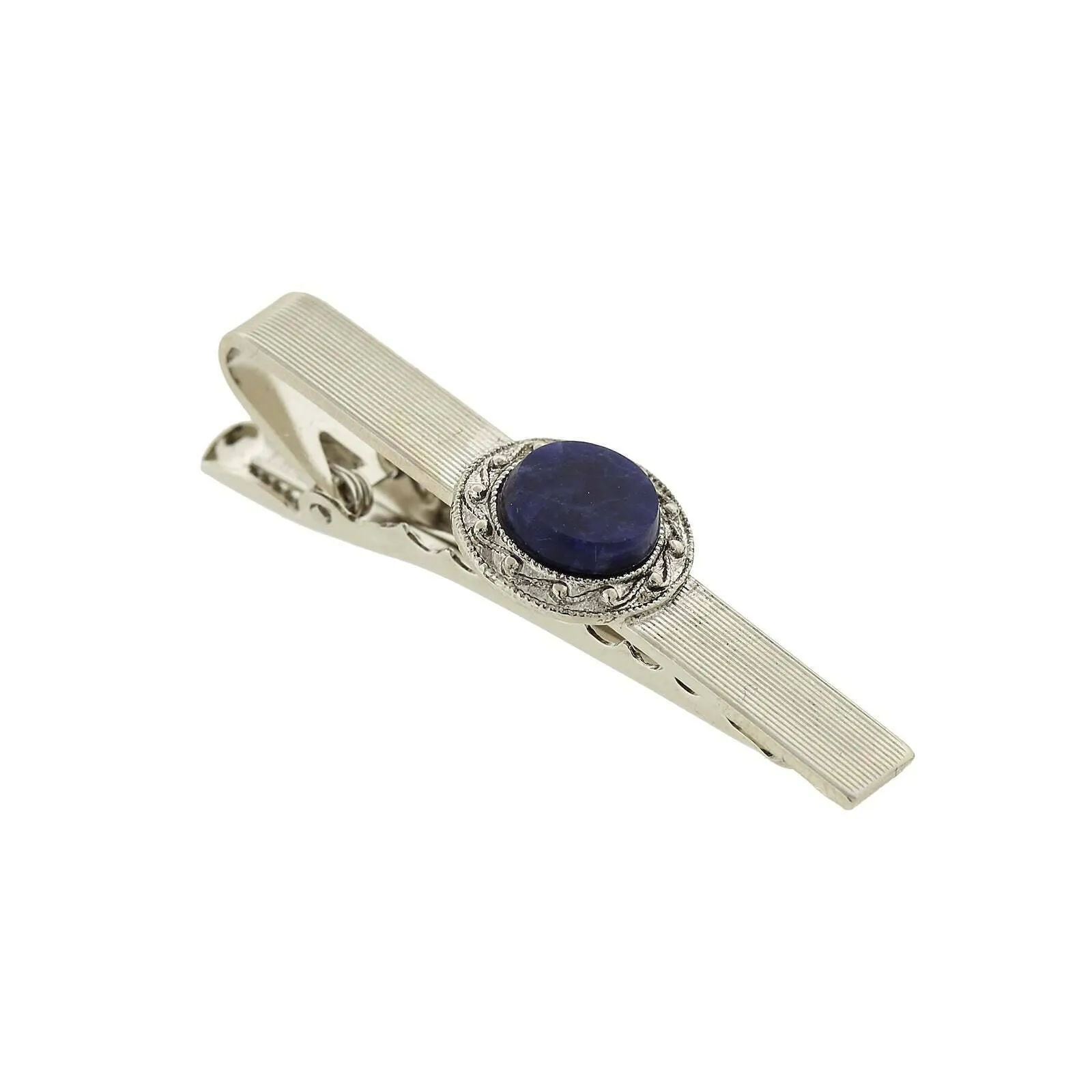 1928 Jewelry Vintage Style Gemstone Tie Bar Clip