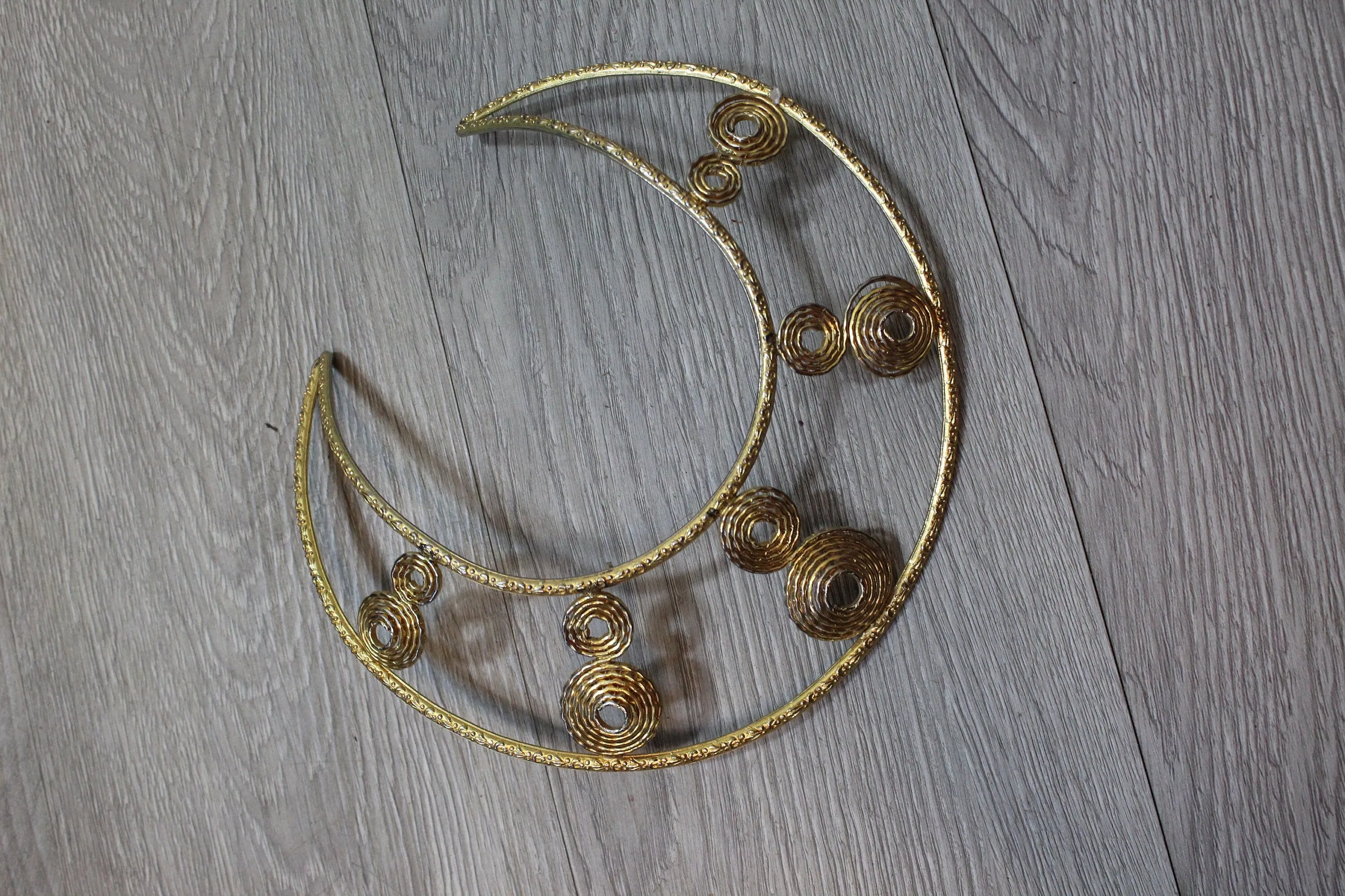 1970s EGYPTIAN gold bib CHOKER MASSIVE necklace | new spring summer