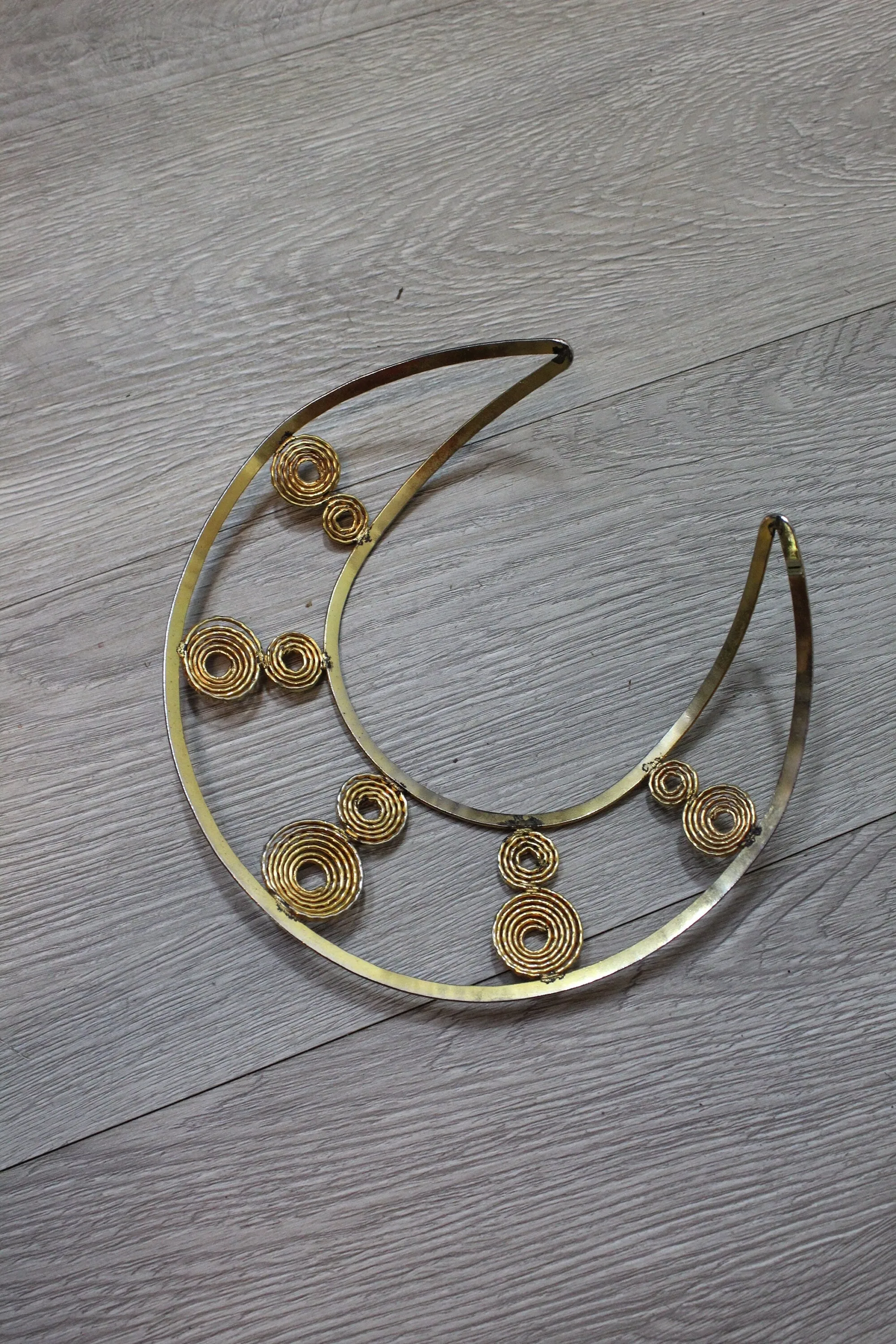 1970s EGYPTIAN gold bib CHOKER MASSIVE necklace | new spring summer