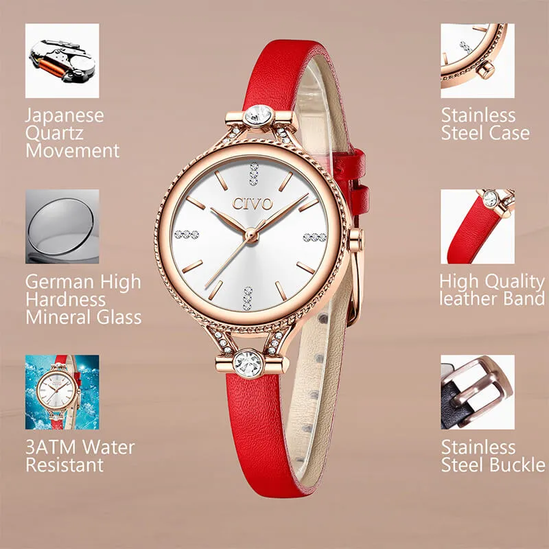 8120C | Quartz Women Watch | Leather Band