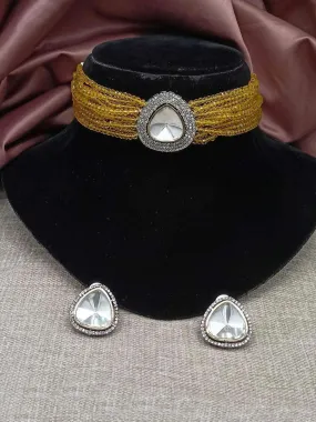 Ad Stone Polki Choker