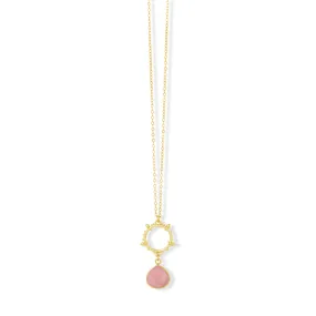 Allegra Pink Jade Necklace