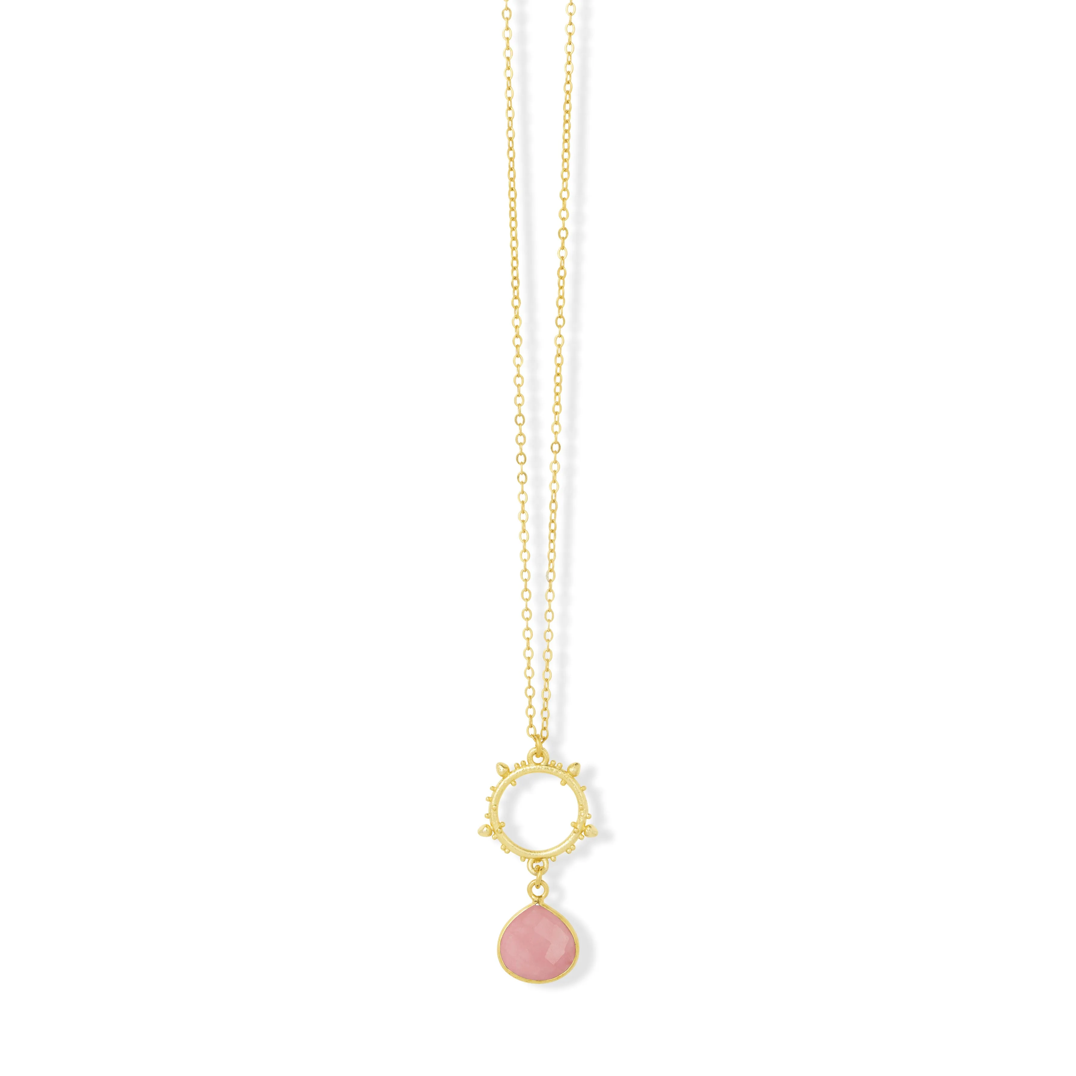 Allegra Pink Jade Necklace