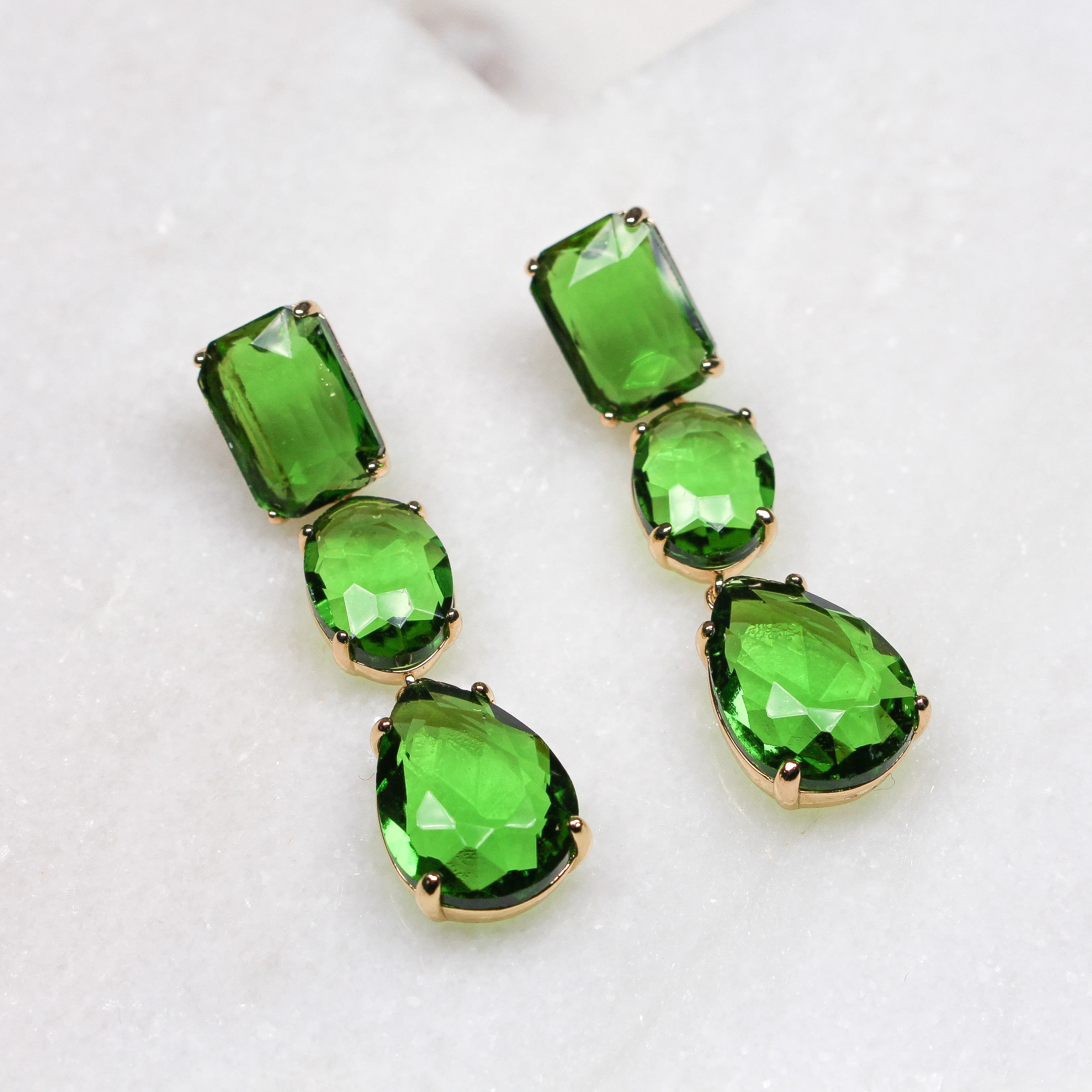 AMALFI EARRINGS GREEN