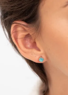 Amazonite Stud Earrings