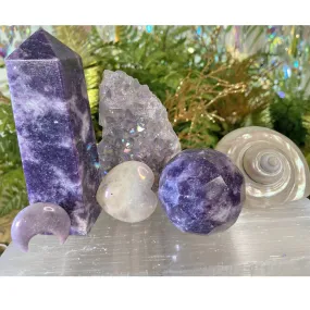 Amethyst Aura 6pc Gemstone Memory Altar