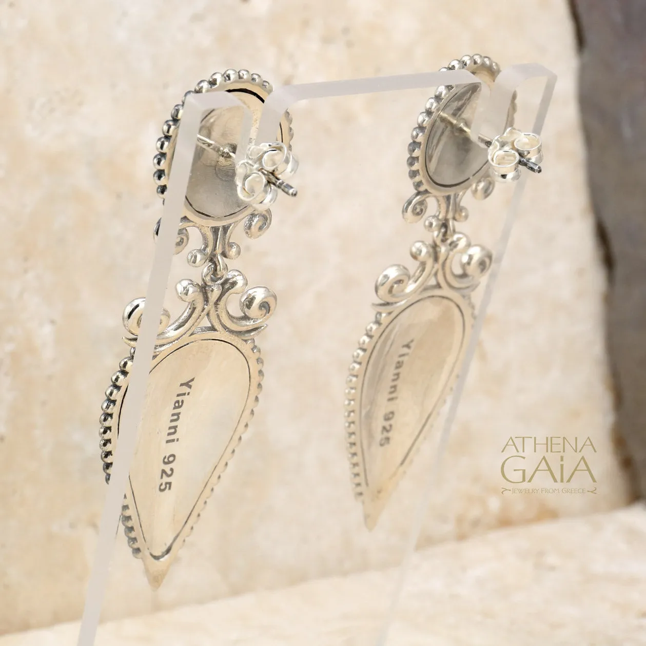 Anthemion Drop Earrings