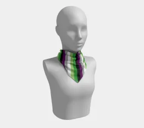 Aroace - V6 Striped  Square Scarf