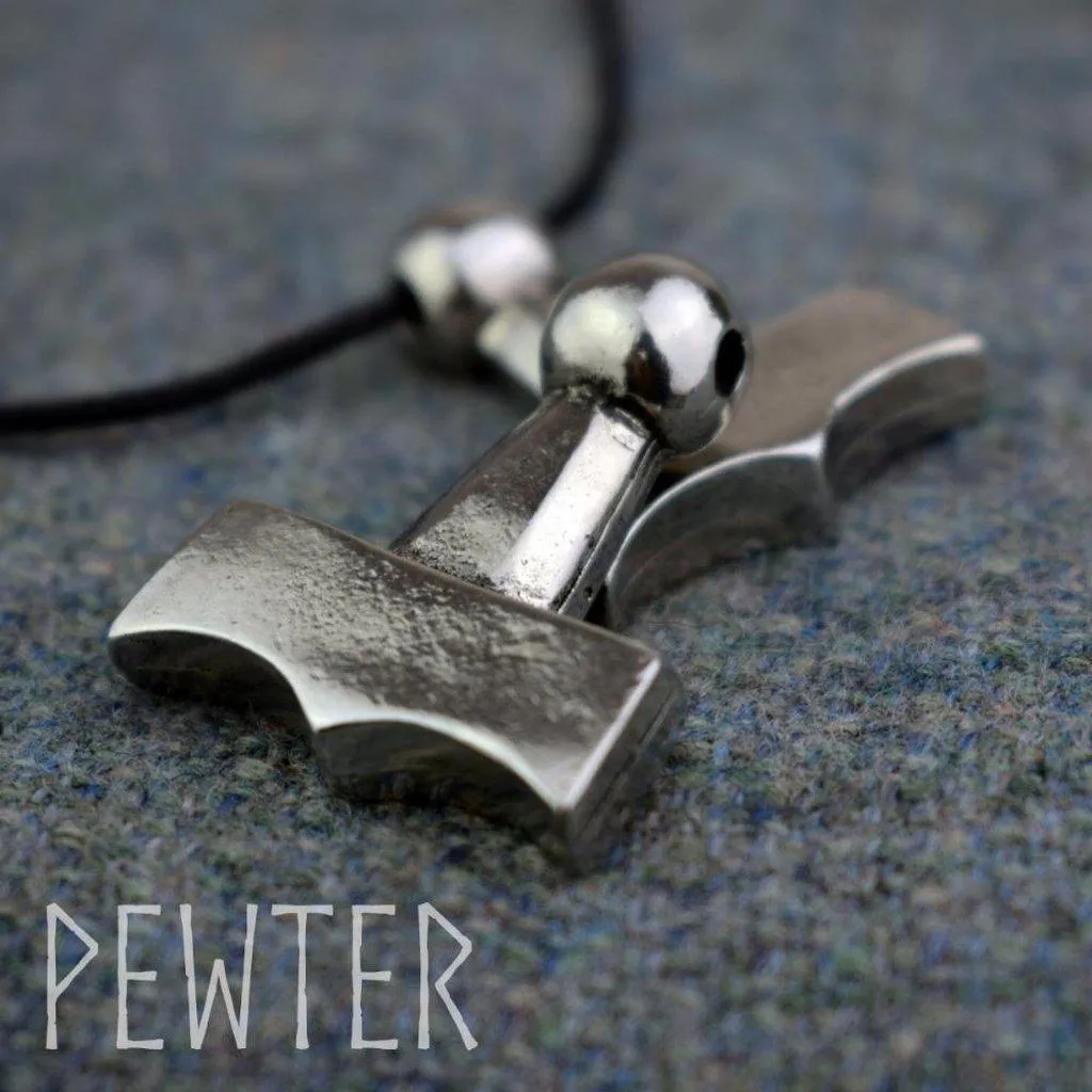 Asgard Mjolnir Pendant – Pewter or Silver