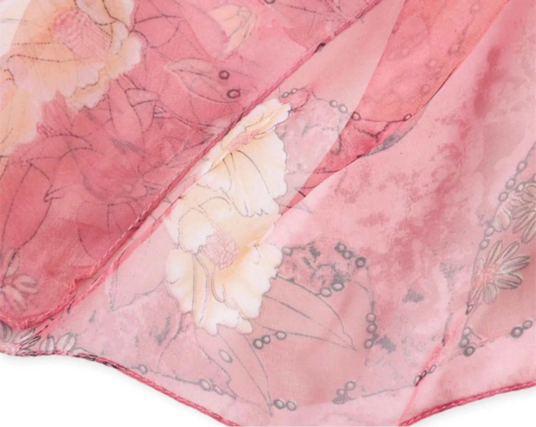 Blossom Lily Chiffon Scarf