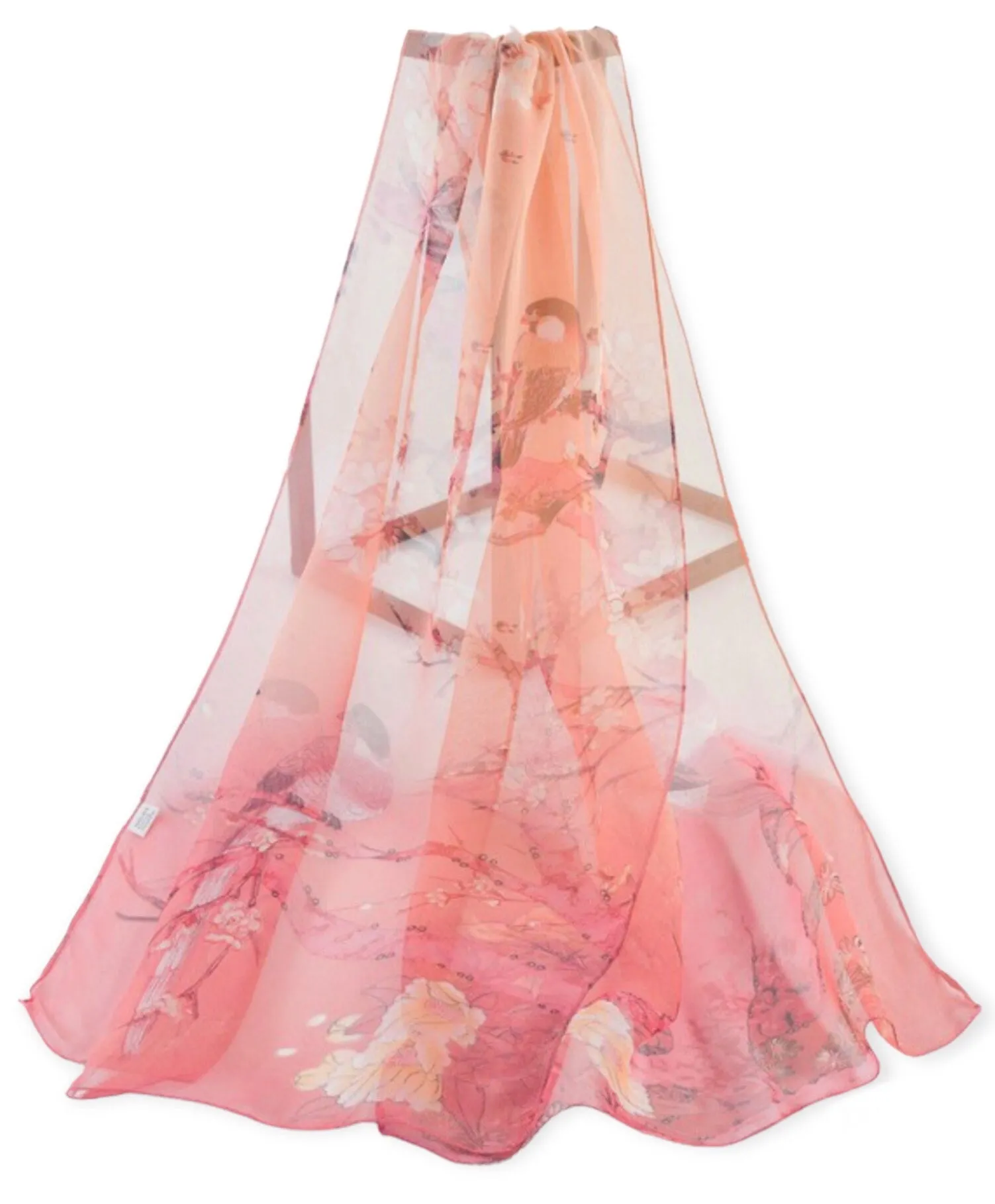 Blossom Lily Chiffon Scarf