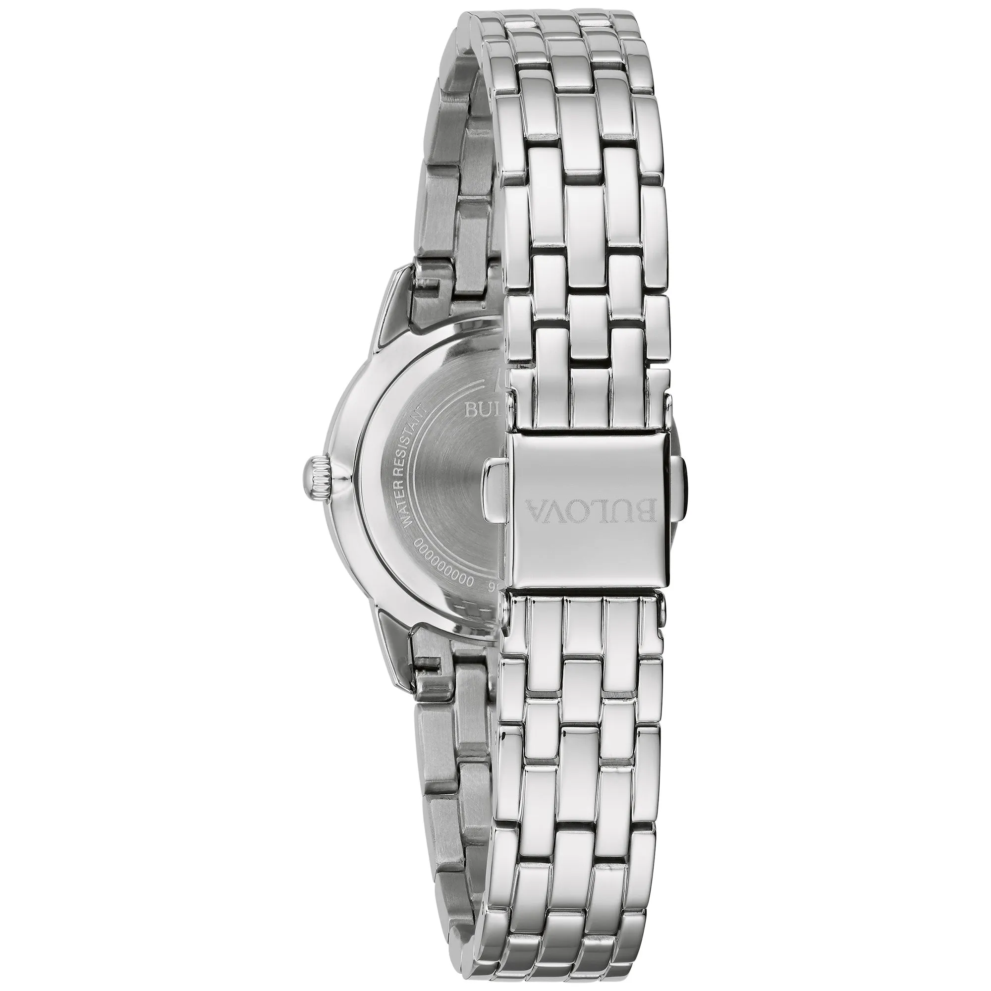 Bulova Women's Classic 32mm Quartz Watch Crystal Bezel 96X155