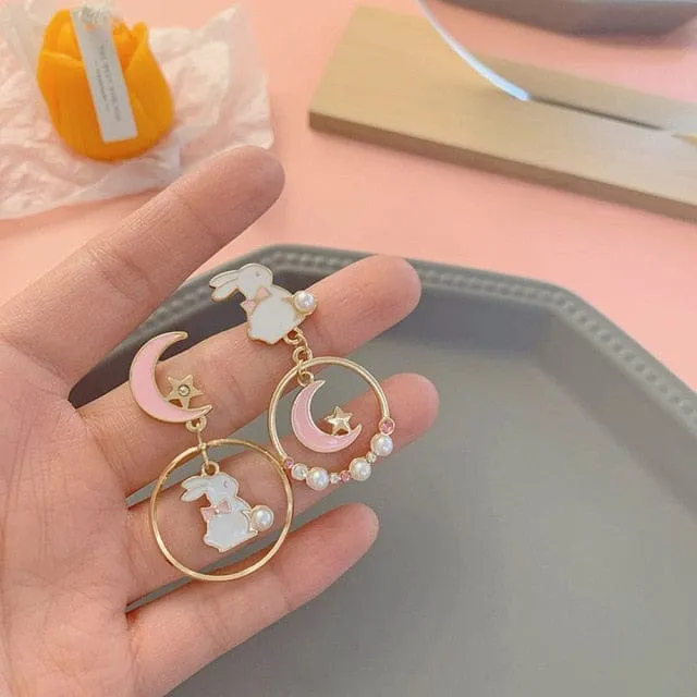 Bunny Moon Drop Earring