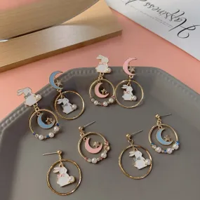 Bunny Moon Drop Earring