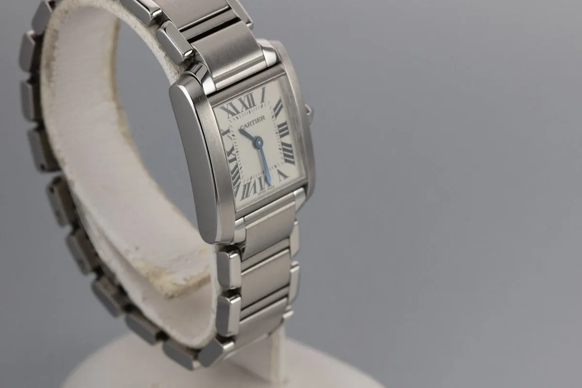 Cartier Ladies Quartz Tank W51008Q3 with Box