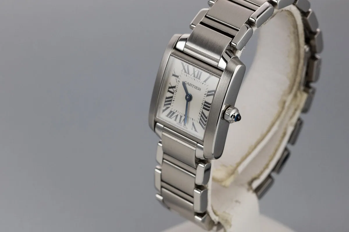 Cartier Ladies Quartz Tank W51008Q3 with Box