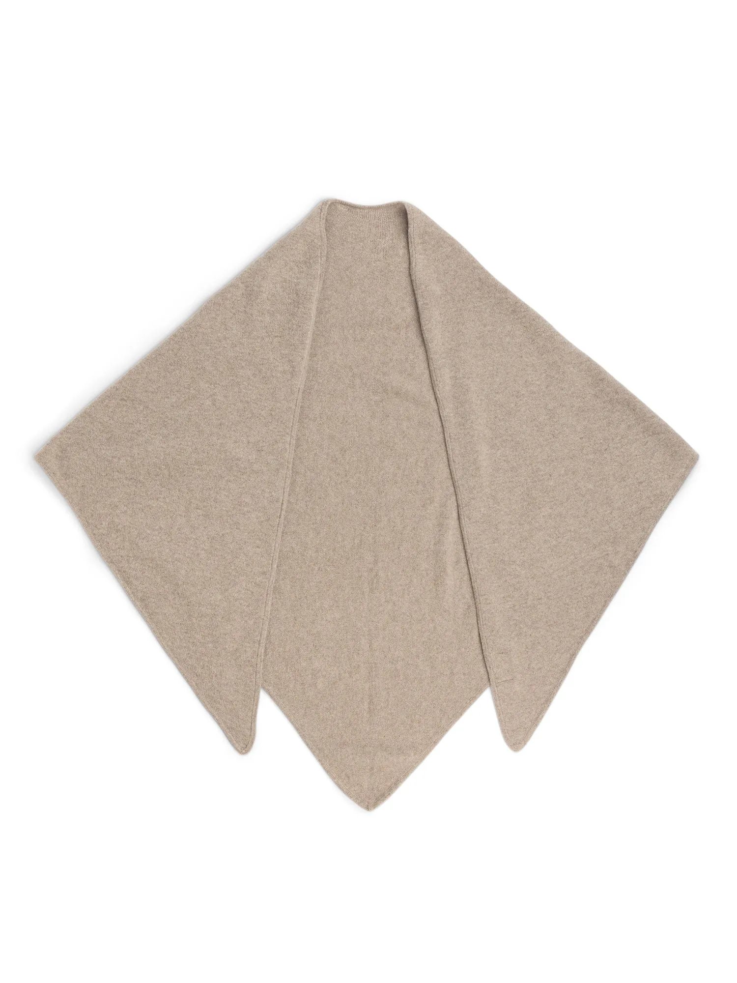 Cashmere scarf "Triangle" - toast