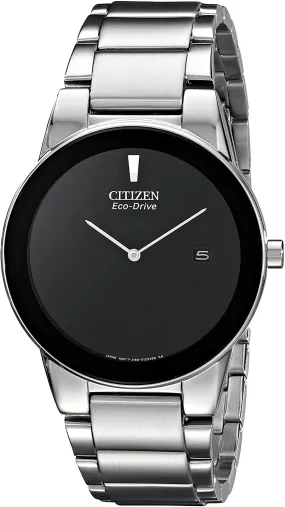 Citizen Men's 40mm Black Dial Eco-Drive Solar Watch AU1060-51E