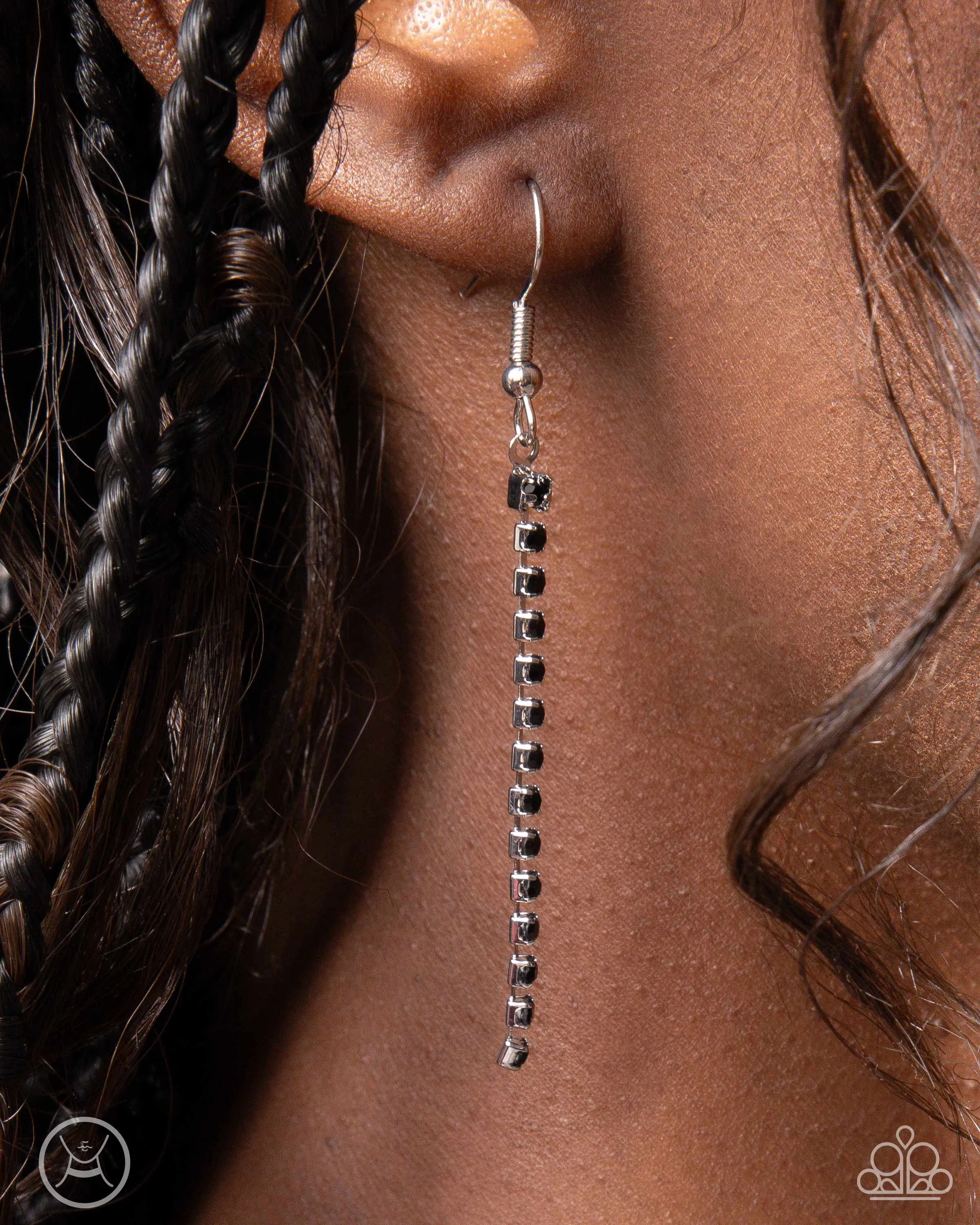 Complete Look - Black Rhinestone Necklace and Bracelet