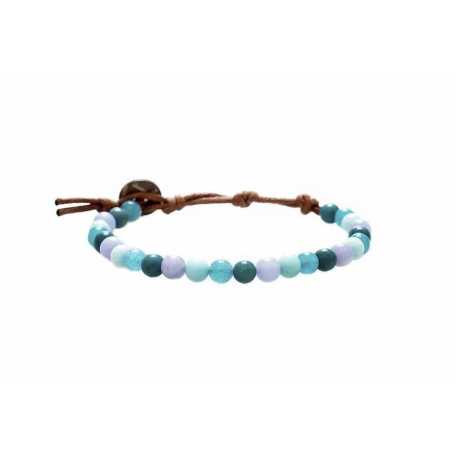 Cotton Cord Inner Peace Healing Bracelet 6mm by Lotus and Luna