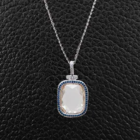 Cushion cut Diamond Pendant