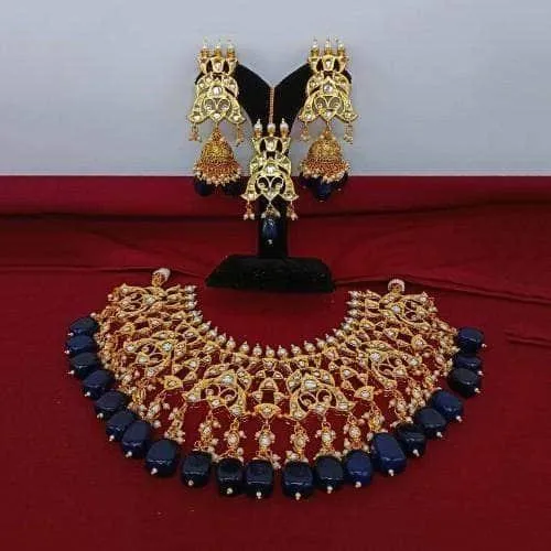 Design Jadau Choker Earring And Teeka Set