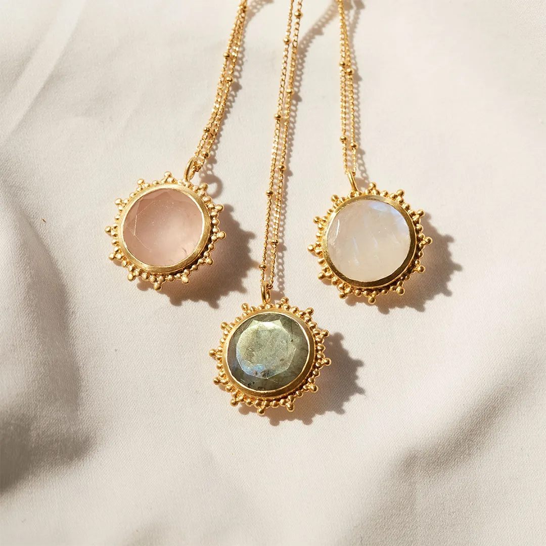 Drift Into Daydreams Moonstone Gemstone Necklace