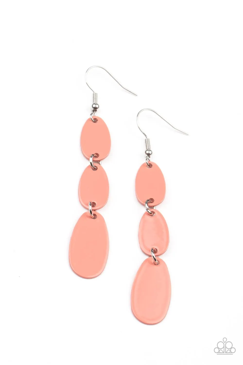 Earrings Rainbow Drops - Orange E2221