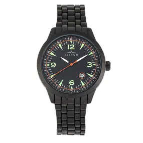 Elevon Atlantic Bracelet Watch w/Date - Black