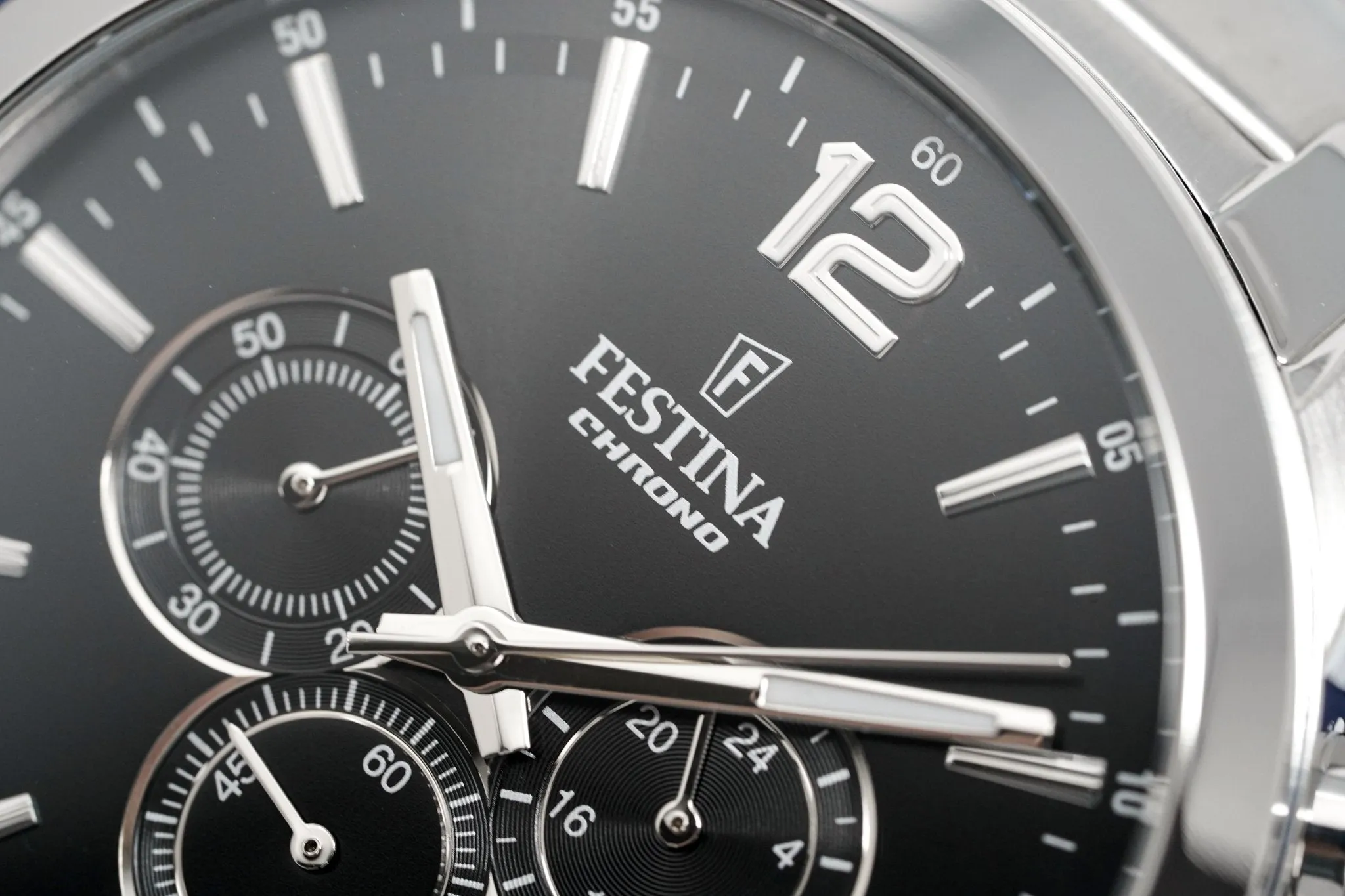 Festina Watch Black Timeless Chrono Stainless Steel F20343-8