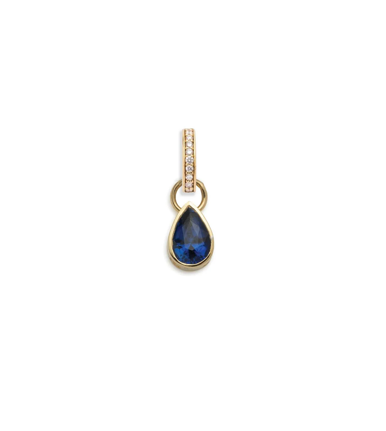 Forever & Always a Pair - Love : 1ct Gemstone Pear Pendant with Annex Link