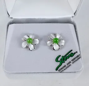 Forget-Me-Not Jade Earrings