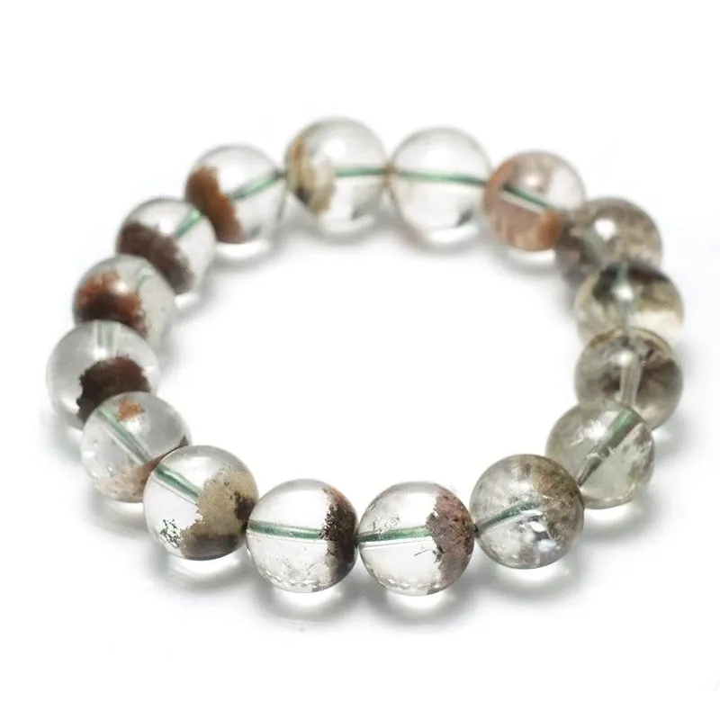 Garden Quartz Stretch Bracelet 12mm, 14mm