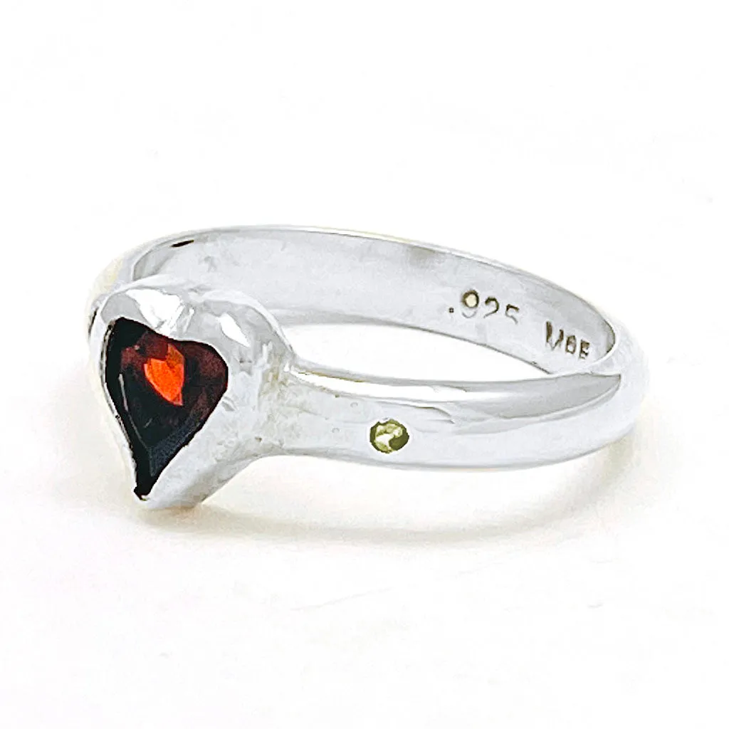 Garnet & Citrine Ring (size 9)