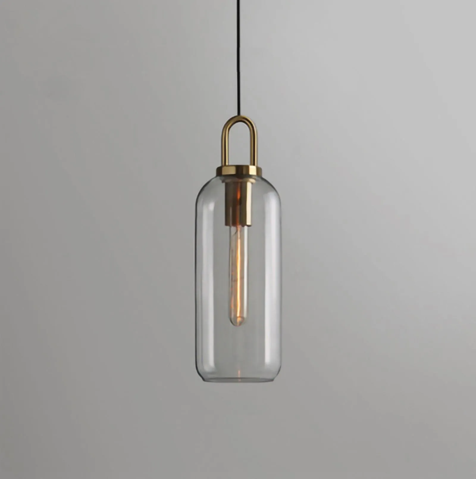 Glass Pendant Swag Light