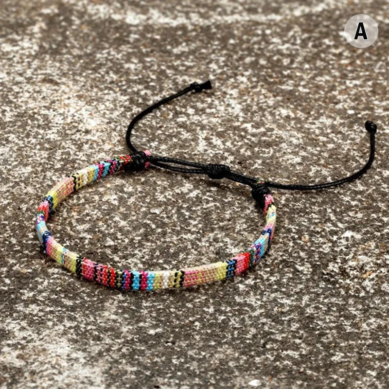 Hand-Braided LGBTQ Rainbow Bracelet Charms Rainbow Braslet For LGBTQ Community Love Is Love Gay Pride Armband Accessories