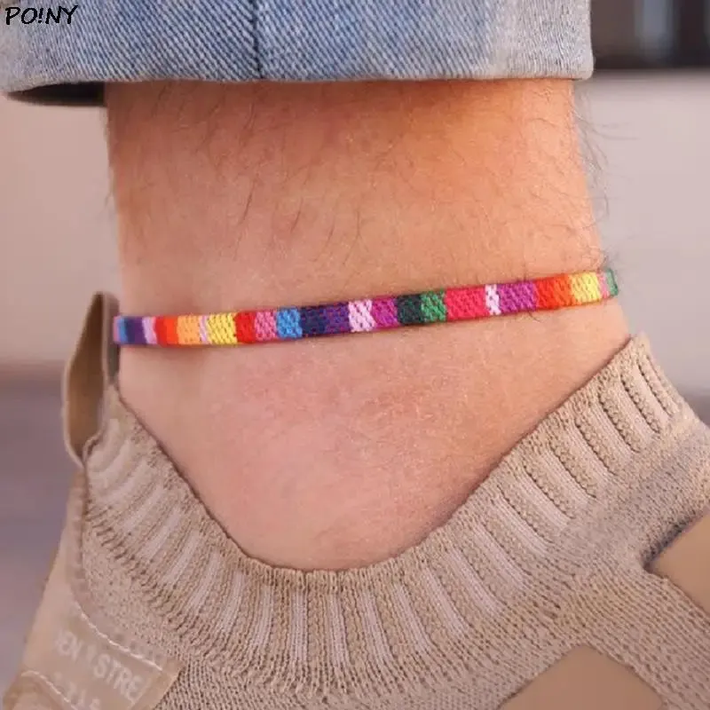 Hand-Braided LGBTQ Rainbow Bracelet Charms Rainbow Braslet For LGBTQ Community Love Is Love Gay Pride Armband Accessories