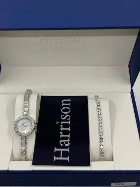 Harrison Watch & Bracelet Set (4mm) - Silver