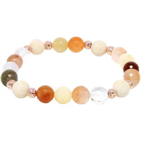 Illuminate Bracelet | Rutilated Quartz, Riverstone