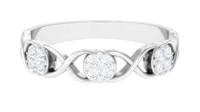 Illusion Set Diamond Infinity Band Ring