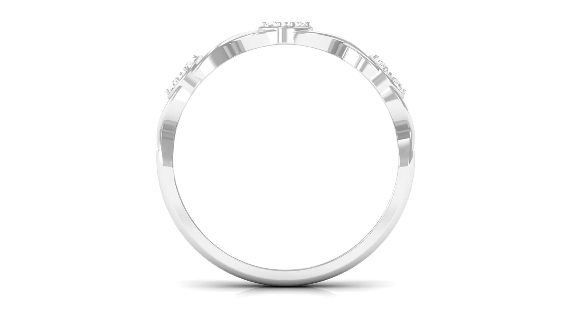 Illusion Set Diamond Infinity Band Ring