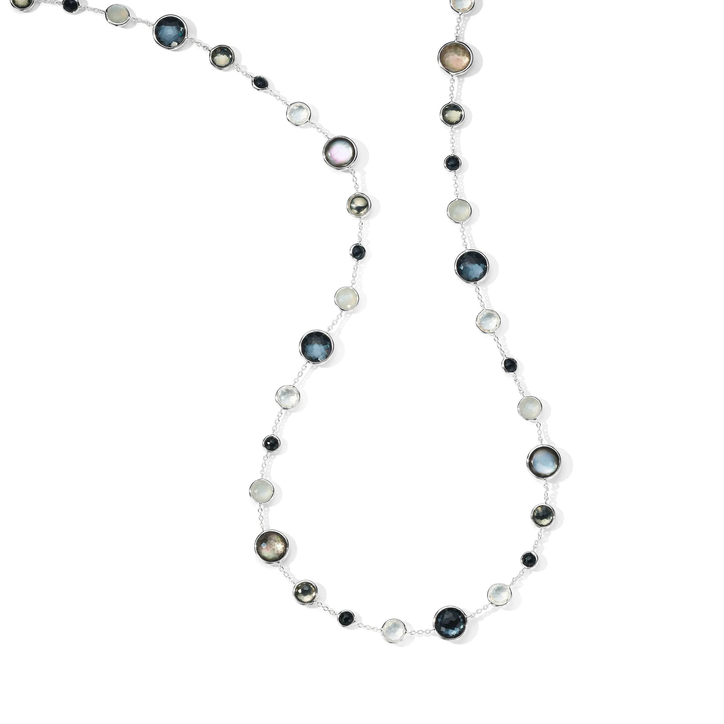 IPPOLITA Lollitini Sterling Silver Black Tie Long Necklace