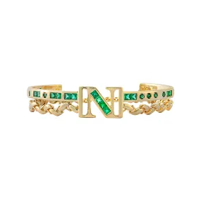 Jabbar Double Layer Personalised Letter Bracelet 2023-039