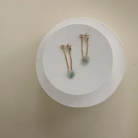 Jadeite Chain Earrings