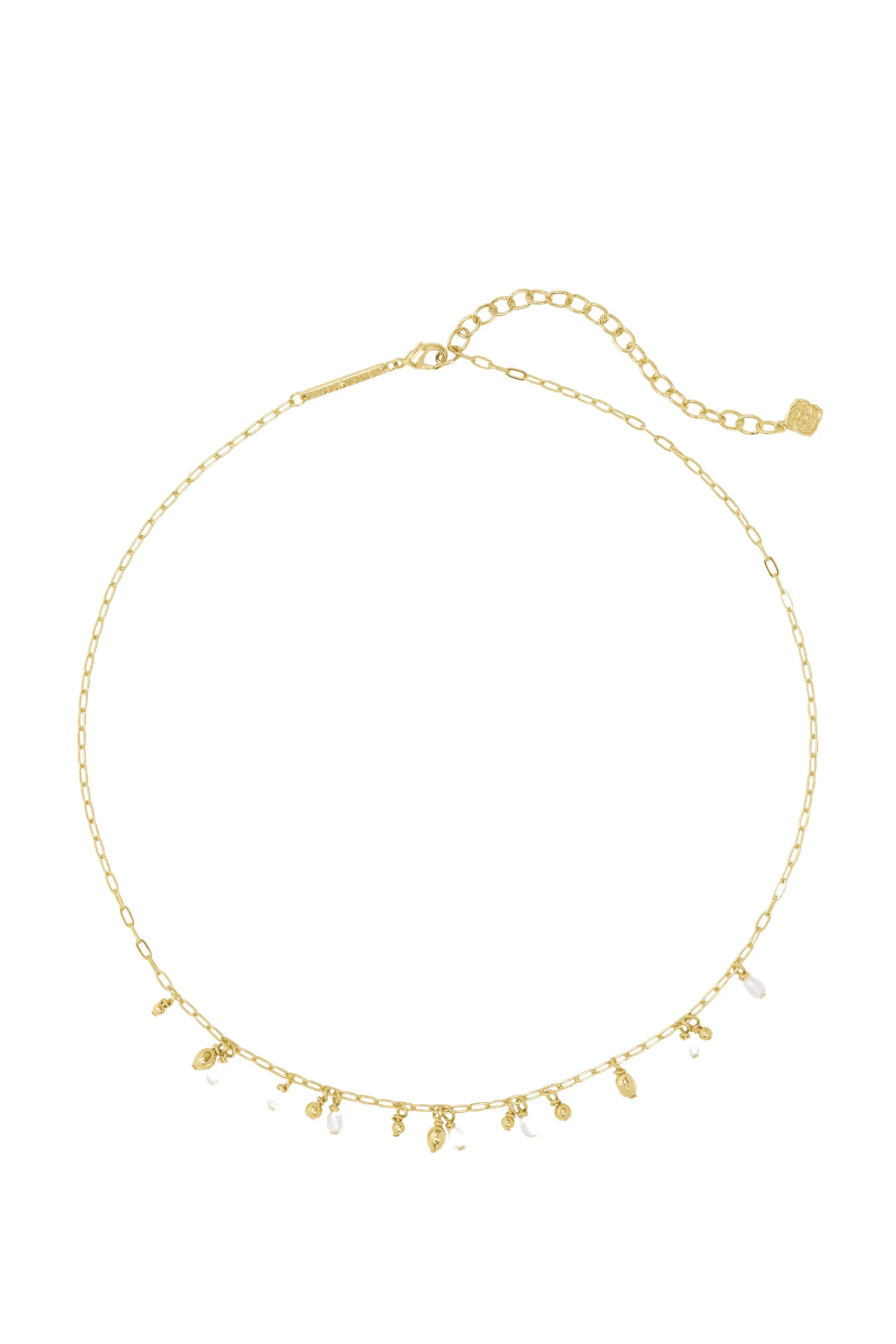 Kendra Scott Mollie Choker Necklace-- Gold White Pearl