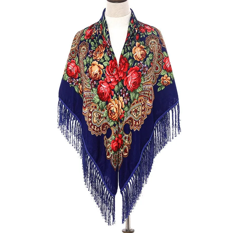 Keyed- Piano Shawl Style Fringed Scarf Shawl 18 Color Ways