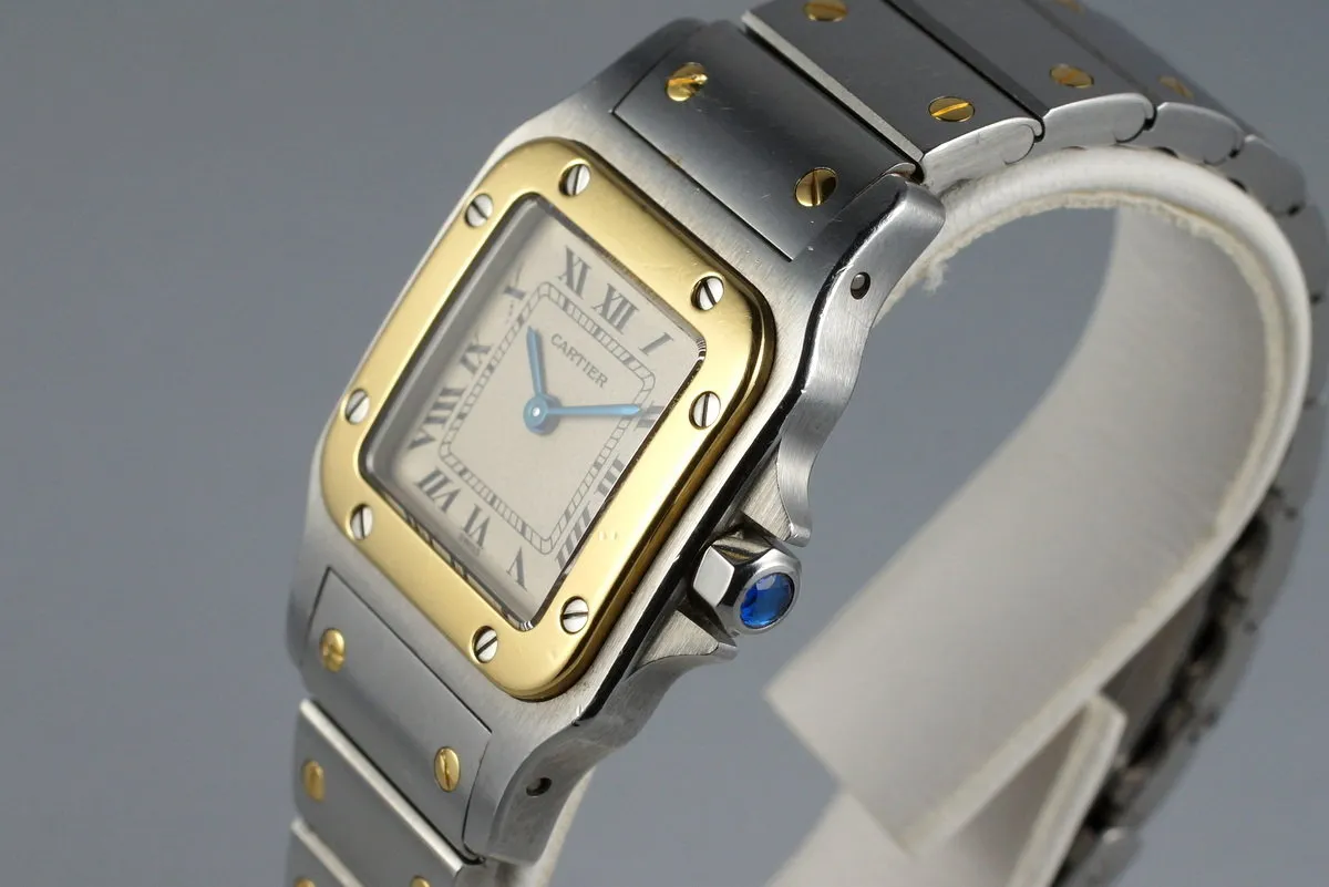 Ladies Two Tone Cartier Santos 1057930 Quartz