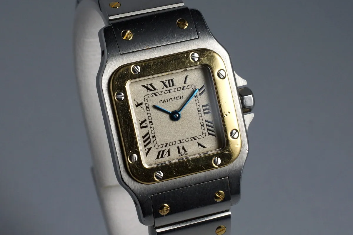 Ladies Two Tone Cartier Santos 1057930 Quartz